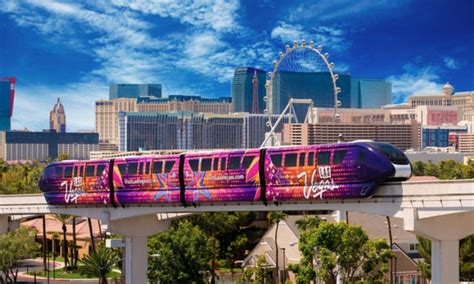 Taking The Las Vegas Monorail .